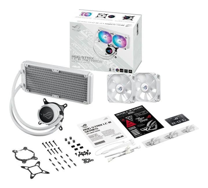 ASUS ROG STRIX LC III 240 ARGB WHITE EDITION AiO Liquid Cooler
