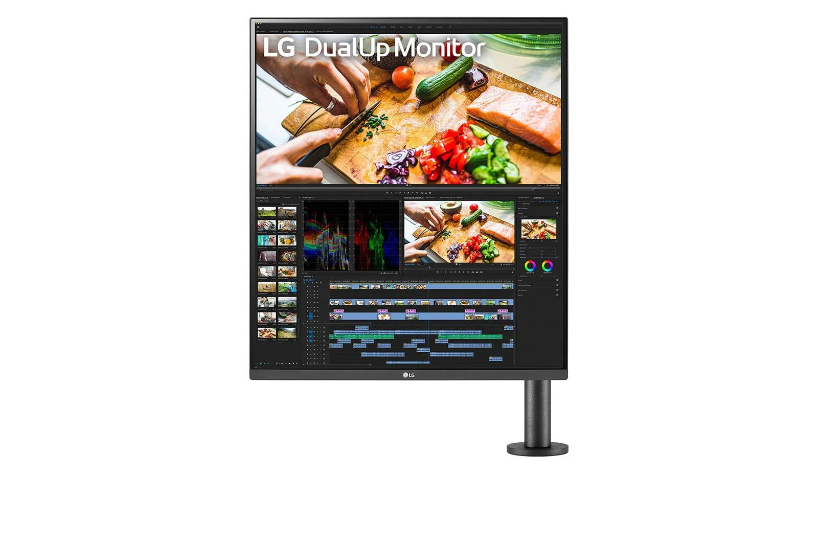 LG DualUp Ergo 28MQ780-B 28 2560 x 2880 HDMI DisplayPort USB-C 60Hz Forlæng Træk tilbage  Dockingskærm