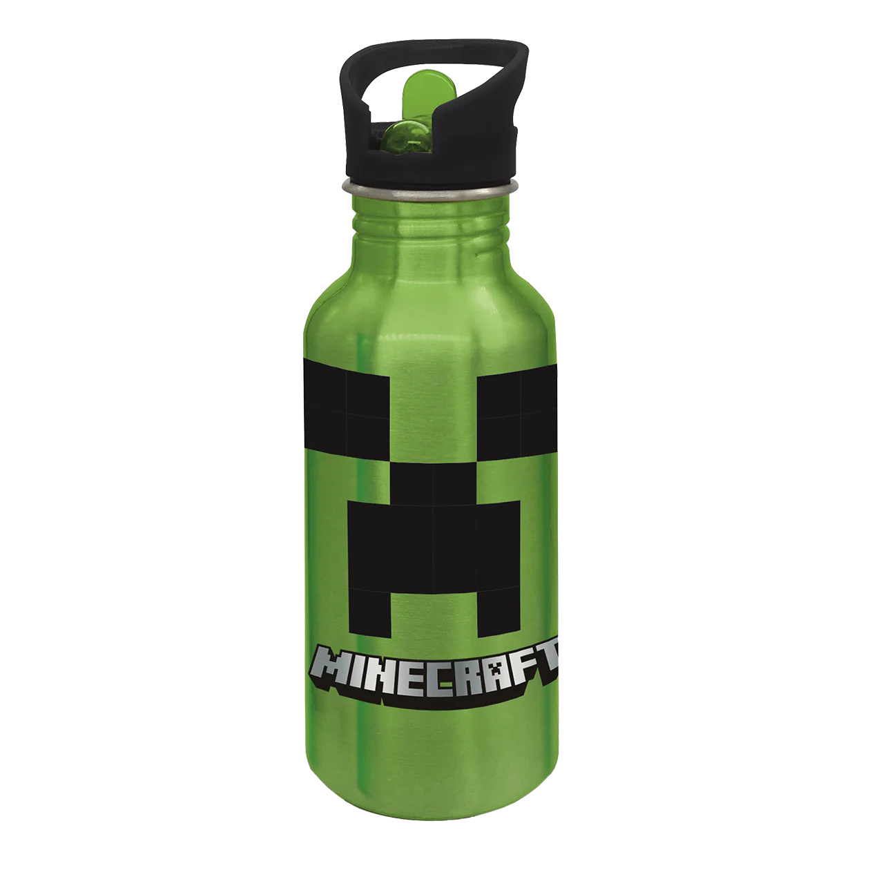 Stor – Minecraft Aluminium Drikkedunk med Sipper 545 ml