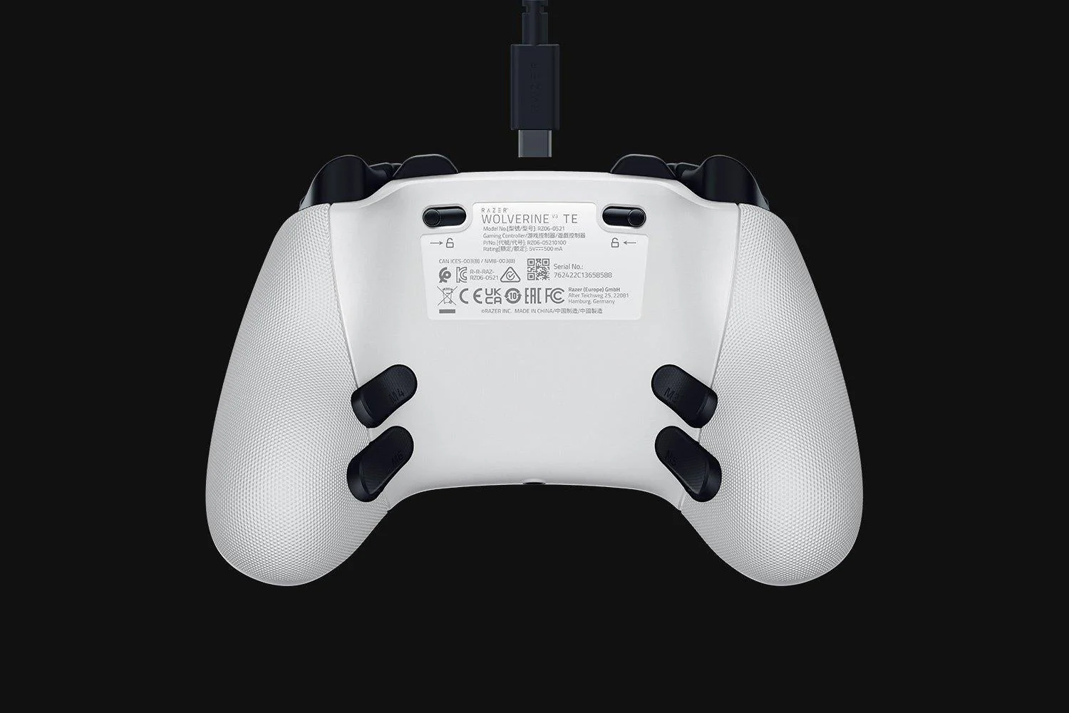 Razer - Wolverine V3 Tournament Edition – Kablet Controller til Xbox & PC - Hvid