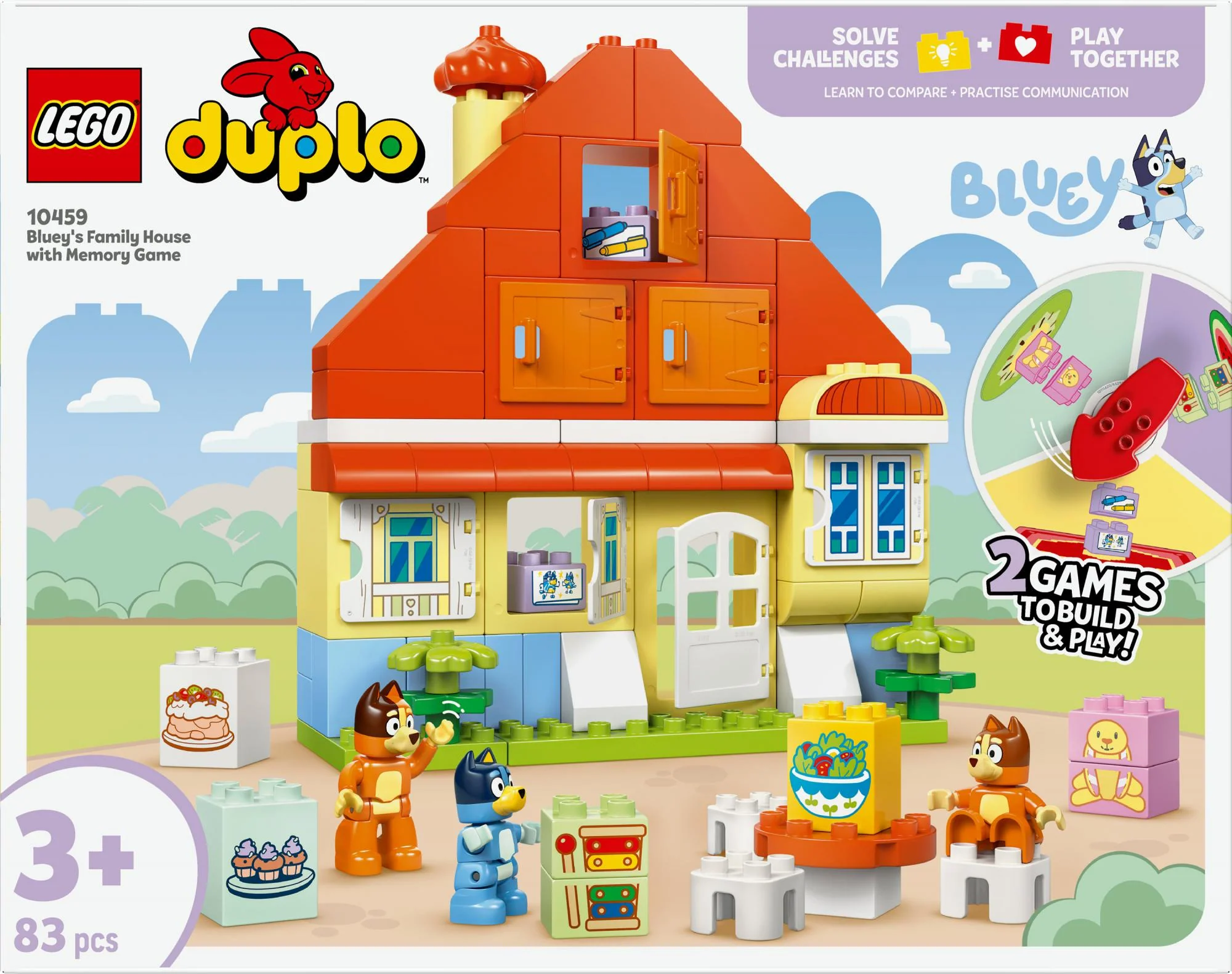 LEGO DUPLO Bluey – Blueys Familiehus med Hukommelsesspil