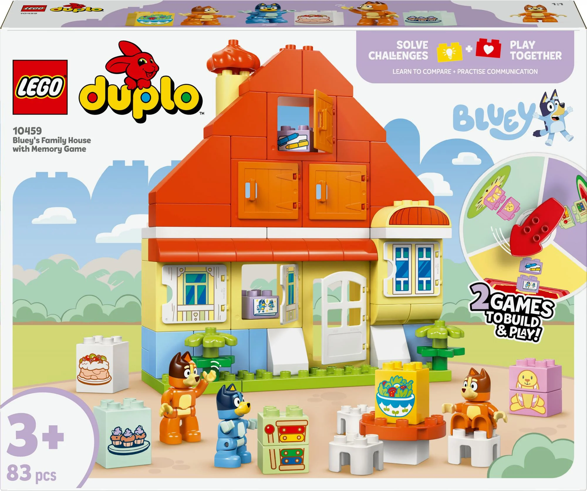 LEGO DUPLO Bluey – Blueys Familiehus med Hukommelsesspil